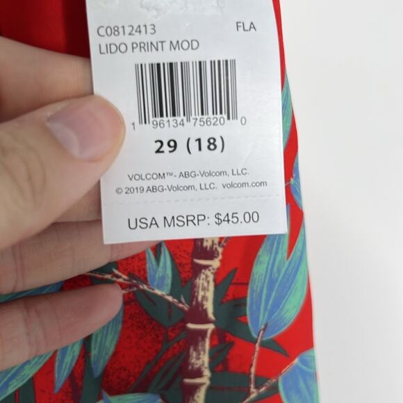 Boys Volcom Swim Trunks Size 18 - Picture 3 of 6